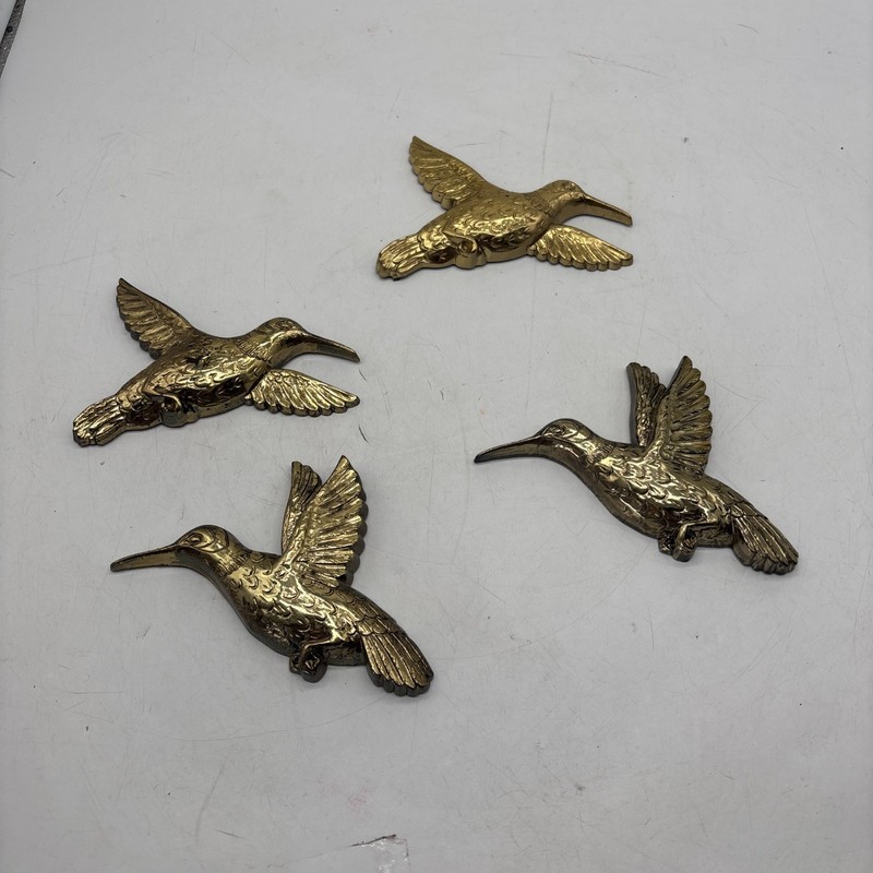 Homco Hummingbirds Lot 4 Wall Art Home Decor Retro Vintage Cottagecore Garden