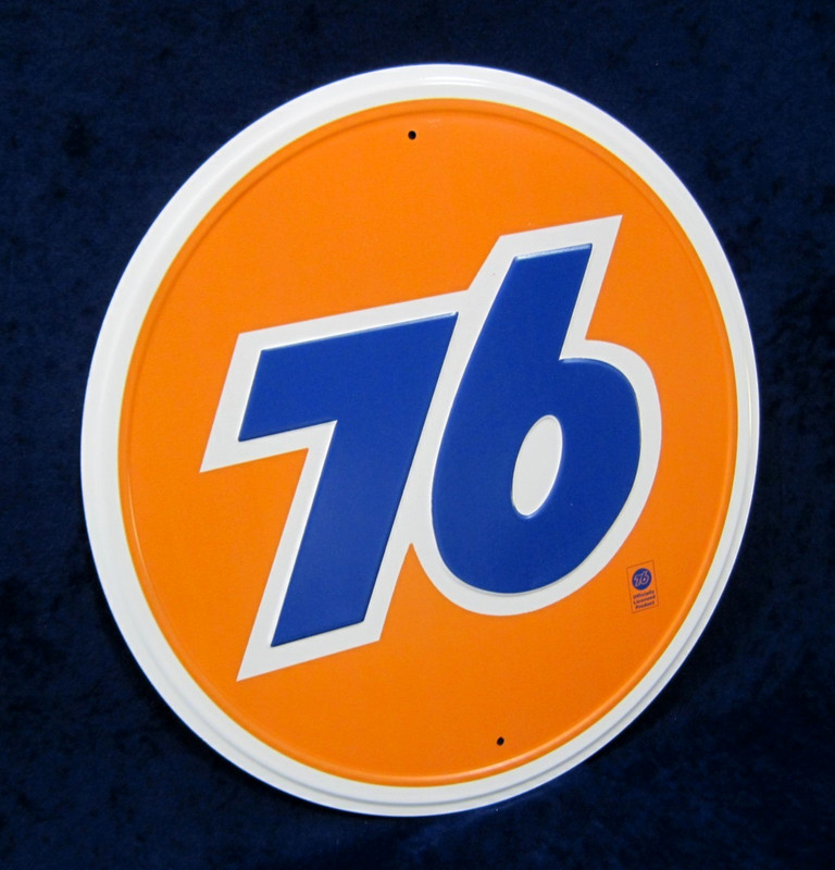 UNION 76 BALL ~ Fully Embossed Steel Sign ~ Garage Shop Man Cave ~ MADE in USA