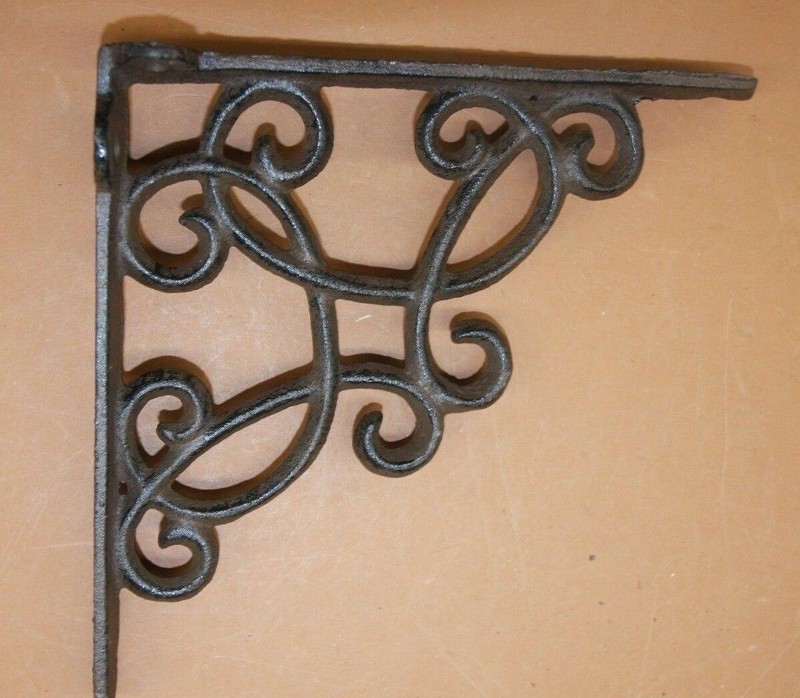 French Country Design Shelf Brackets Corbels Cast Iron 7 1/2″ B-67