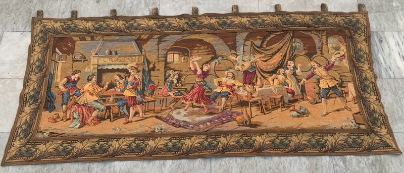 3×6 Vintage French Tapestry Wall Hanging Medieval Unicorn Decorative Tapestries