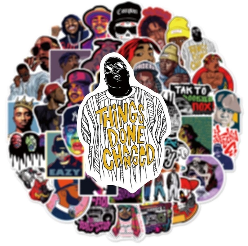 10 PCS Hip Hop Rapper Rap Music Stickers BRAND NEW gallery