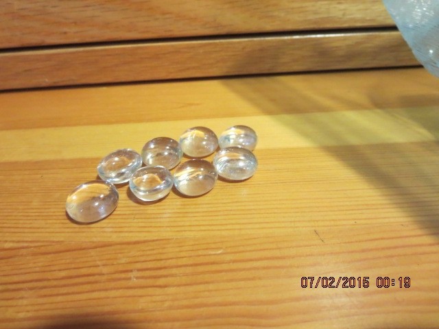 LOT OF 2 1/2 LBS. CLEAR GLASS BEADS FOR VASE FILLER–#T19A-7