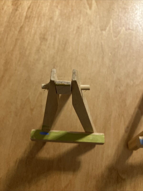 Lot Of 2 Wooden 5" Mini Folding Artist Easels gallery