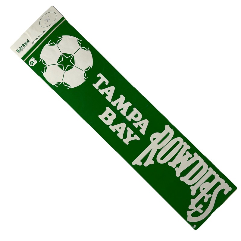VTG Tampa Bay Rowdies Green and White Bumper Sticker 16″ Rah Rah’s NASL Soccer