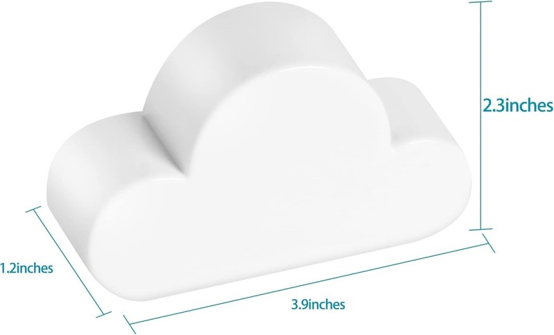 White Cloud Magnetic Wall Key Holder - Easy to Mount - Powerful Magnets Keep ... gallery