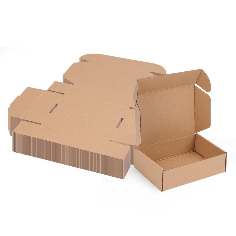 MEBRUDY 7x5x2 Inches Shipping Boxes Pack of 40, Small Corrugated Cardboard Bo…