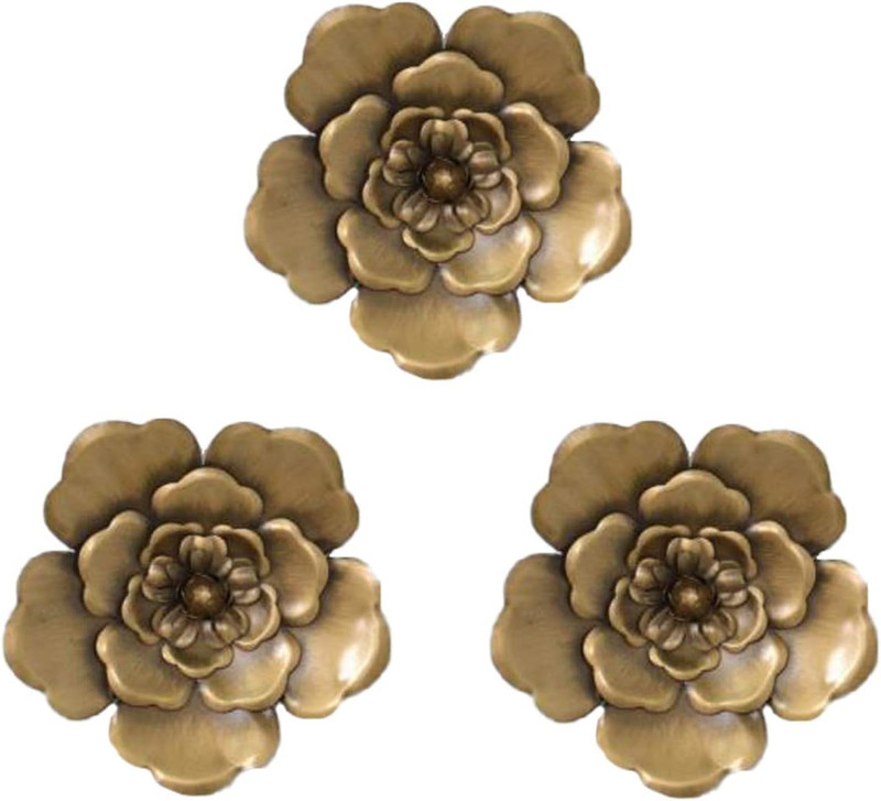 8 Inch Large Metal Flower Wall Art Multiple Layer Home Decor for Outdoor Home Ga