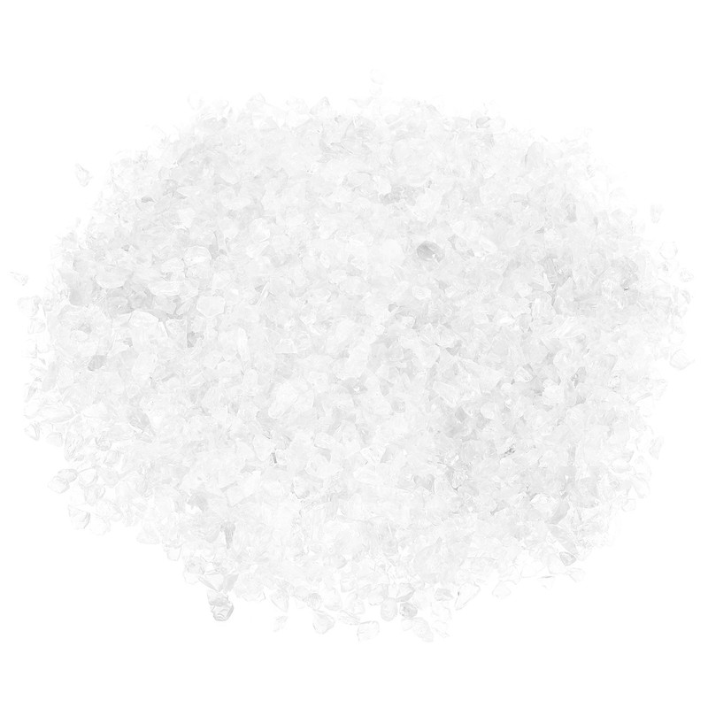 450g/1lb 3-6mm Decorative Glass Gravel Irregular Rock Sand Stone Transparent