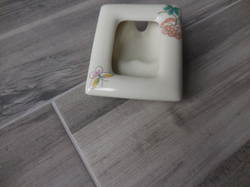Cho Cho Takahashi Small Mini-Photo Frame Hand Painted Porcelain 3.75 X 3 in. gallery