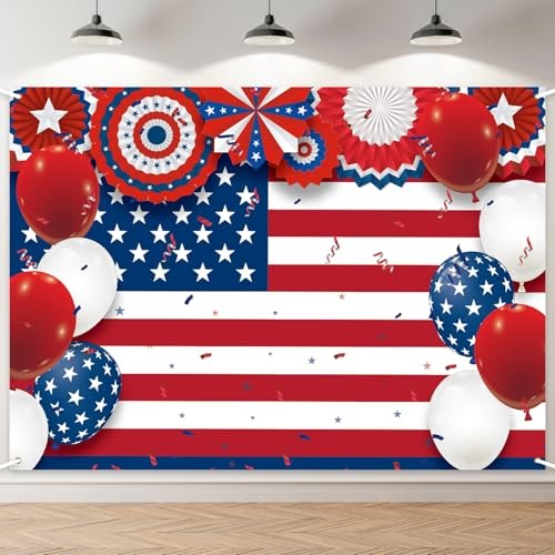 7x5ft Independence Day Backdrop – Extra Large American Flag Backdrop Design