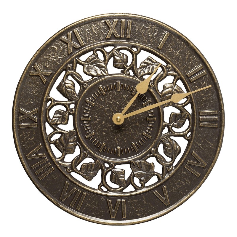 Ivy Silhouette Clock, French Bronze