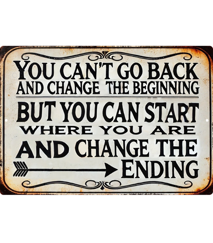 Rustic Inspirational Metal Sign 8×12 Farmhouse Wall Decor Motivational Quote Gif