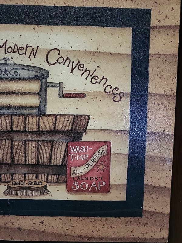 Laundry Room Sign Wall Hang, Thank Goodness For Modern Conveniences gallery