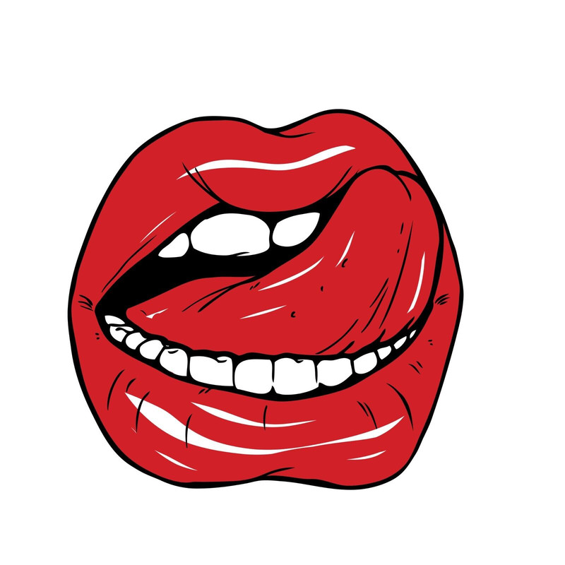 Sexy Lip Lick Sticker Decal