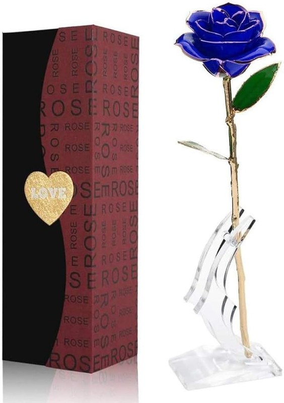 Gold Rose, Real Rose Dipped in 24K Gold, Preserved Rose Flower, Golden Dipped Ro