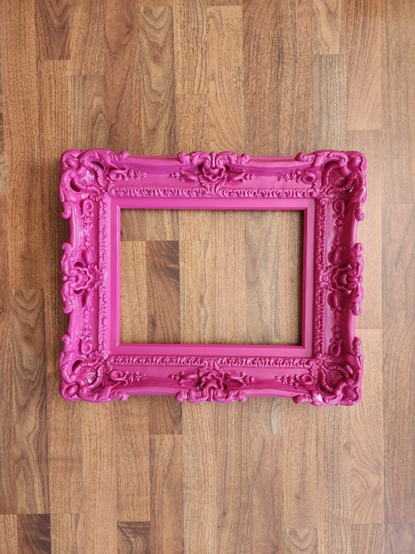 12×16 Hot Pink Ornate Picture Frame Baroque Wall Frame for Canvas Art Print Idea