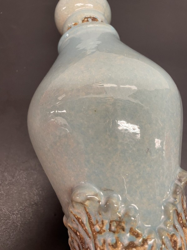 Vintage Temple Dome Vase 14.75" Tall Numbered B 494 Art Pottery Home Decor VTG gallery