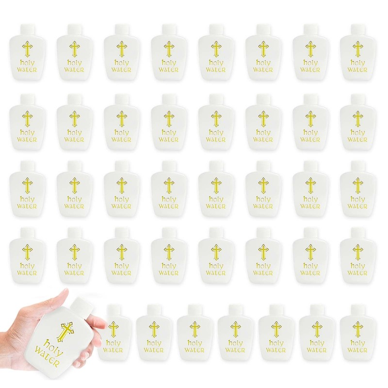 BolianOvi 60Pcs Holy Water Bottles Holy Water Empty Containers 60ml Holy Water P