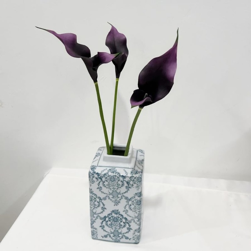 6 Pieces Calla Lily Artificial Flowers,Real Touch Latex Flowers,Long Stem Art... gallery