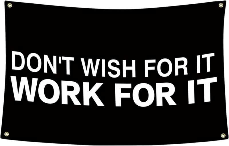 Ultimate Wall Decor for Gym & Man Cave: Motivational Workout Banner to Boost Foc