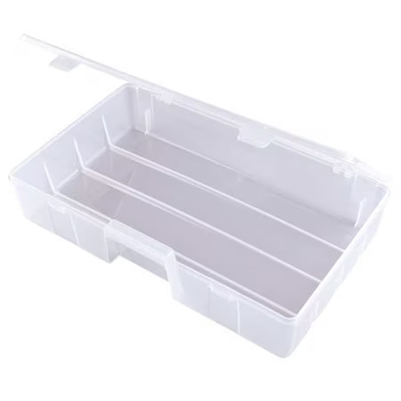 Flambeau T7000 Storage Box With 1 Compartments, Plastic, 3 3/16 In H X 8-7/8 In