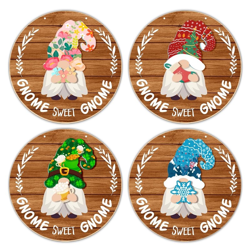 Interchangeable Wooden Gnome Decor Spring Easter Summer Gnomes Decorations Holid gallery