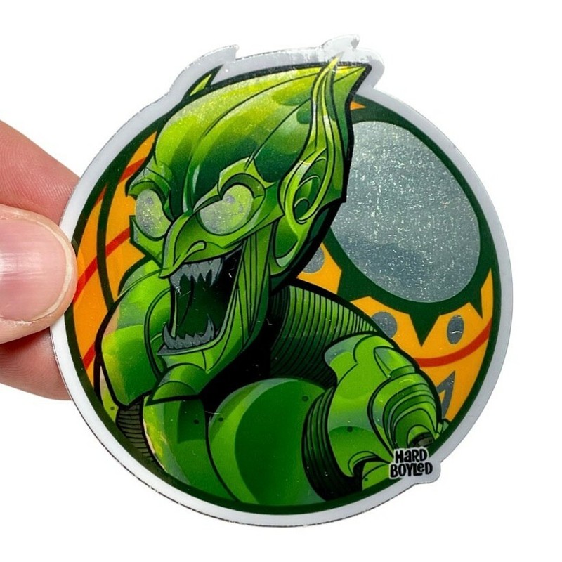 SPIDER-MAN: NO WAY HOME – GREEN GOBLIN 3″ Metallic Vinyl Sticker – FREE SHIPPING