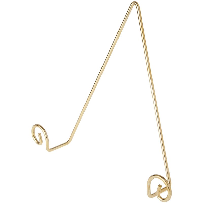 Wall Mountable Plate Hanger Shiny Gold 10×10.5×2 Inch Fits 10-14 Inch Plate