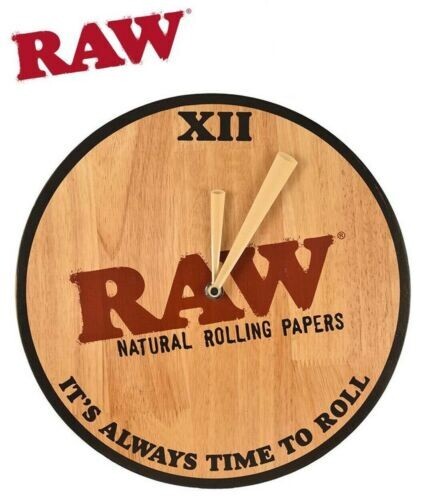 🔗🕜 LIMITED EDITION RAW WOODEN CLOCK PLUS FREE RAW LANYARD🤠🔥