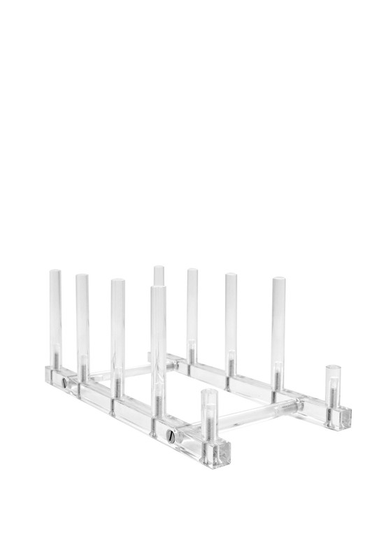 Clear Upright Modern Dinnerware Plate Place Setting 4 to 5 or more Plate Disp…