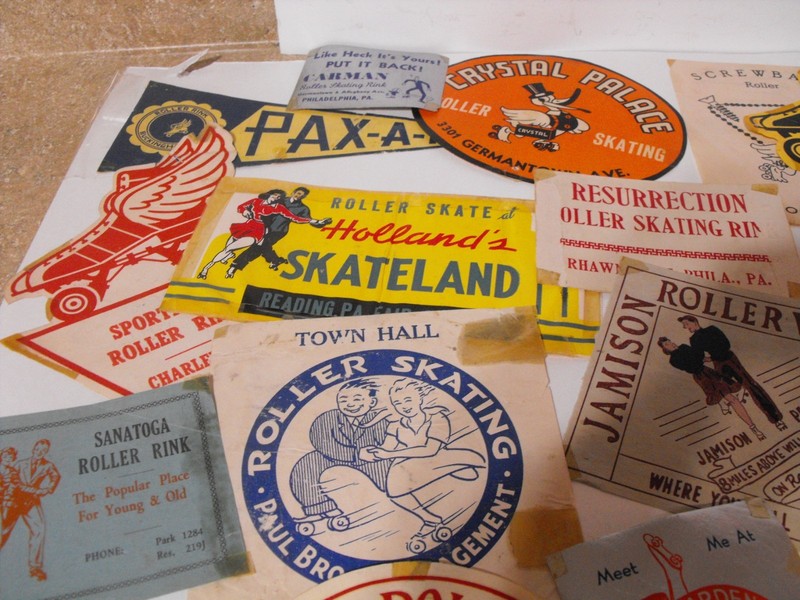 Lot of 30 Vintage Original Roller Skating Rink Decal Stickers ~ Pennsylvania PA gallery