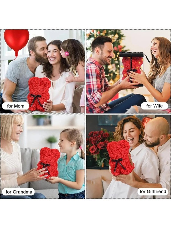 Flower Floral Foam Rose Teddy Bear Romantic Valentine's Day Gift Girlfriend Wife gallery