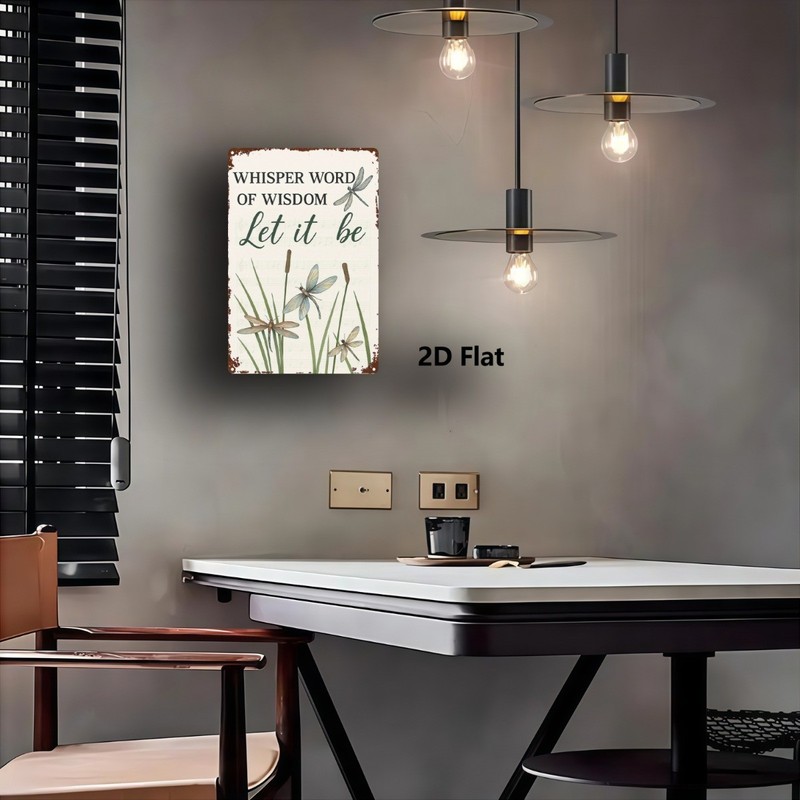 Whimsical Dragonfly Metal Sign Vintage Nature Themed Decor for Indoor & Outdoor gallery