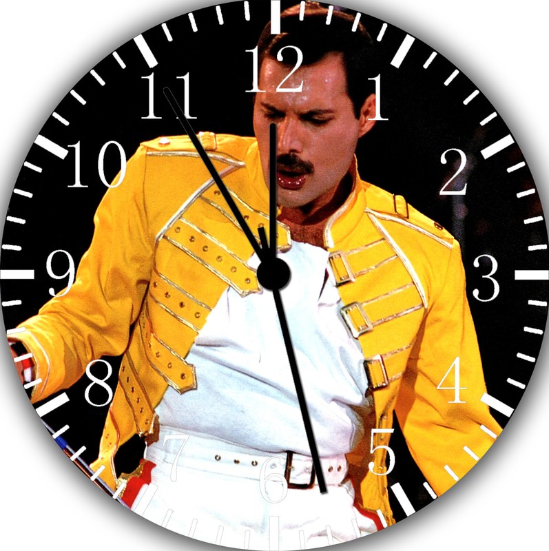 Freddie Mercury Queen Wall Clock Frameless Silent Nice For Gifts or Decor G97