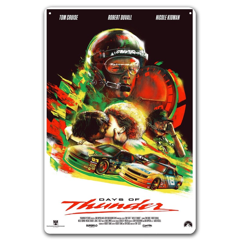 Days of Thunder - Tom Cruise Movie Metal Poster -Collectable Sign- Size:20x30cm