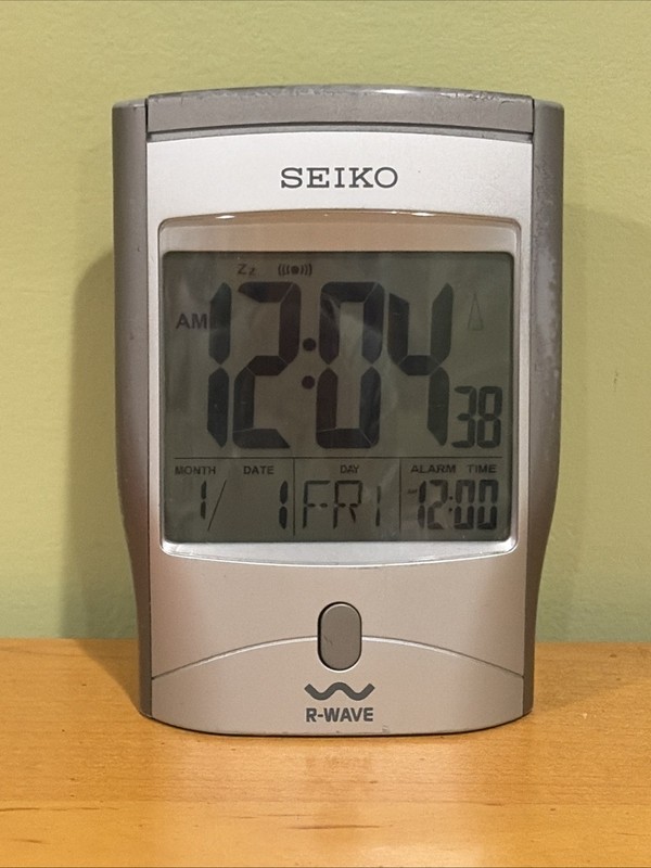 Seiko R-Wave Atomic Clock Radio Controlled Tested Working