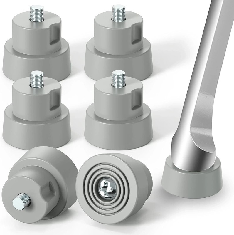 6-Pack Door Stopper Replacement Rubber Tips, Heavy Duty Kickdown Door Stop
