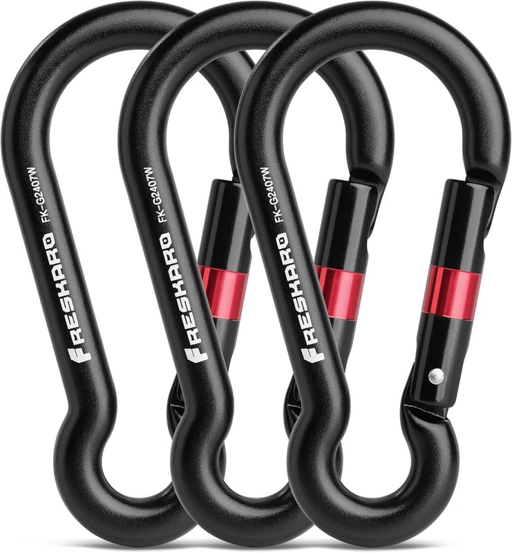 3inch 7kN-1575lbs Spring Snap Carabiners, Heavy Duty AL7075