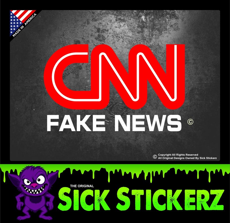 CNN Fake News Sticker Decal Car Truck Window Funny Humor Political Lies False
