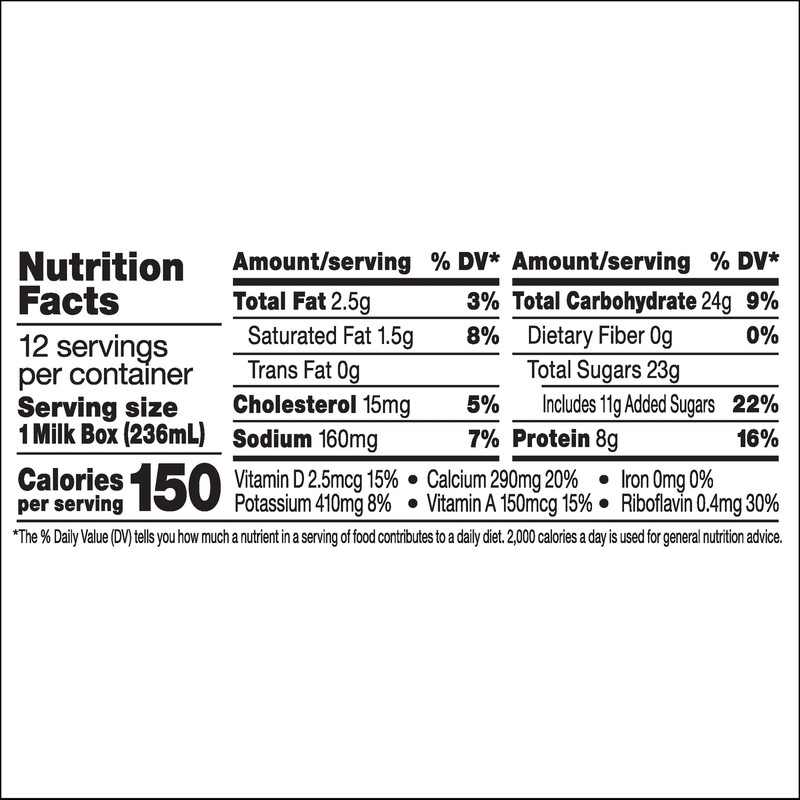 % Low Fat Milk Boxes, Strawberry, 8 fl oz, 12 Pack gallery