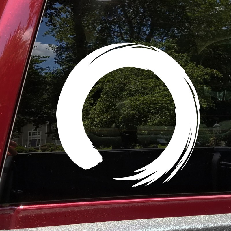 Enso Zen Buddhism Vinyl Decal | Symbol Circle Enlightment | Die Cut Sticker