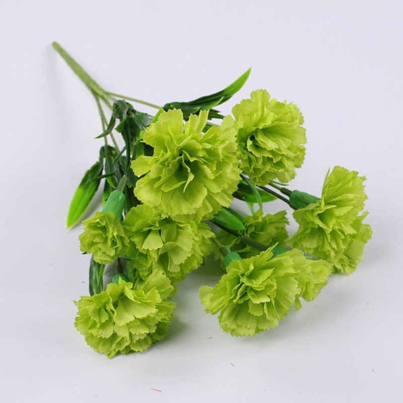 Artificial Carnation Fake Flower Bush Bouquet Family Wedding Decor