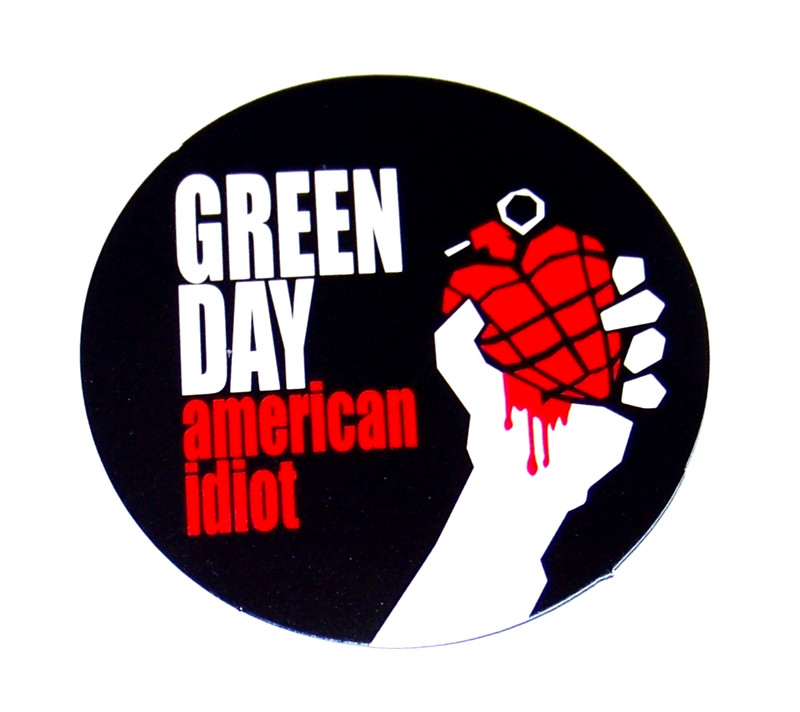 GREEN DAY Logo Cut Sticker Decal Band Music Pop Punk Rock American Idiot