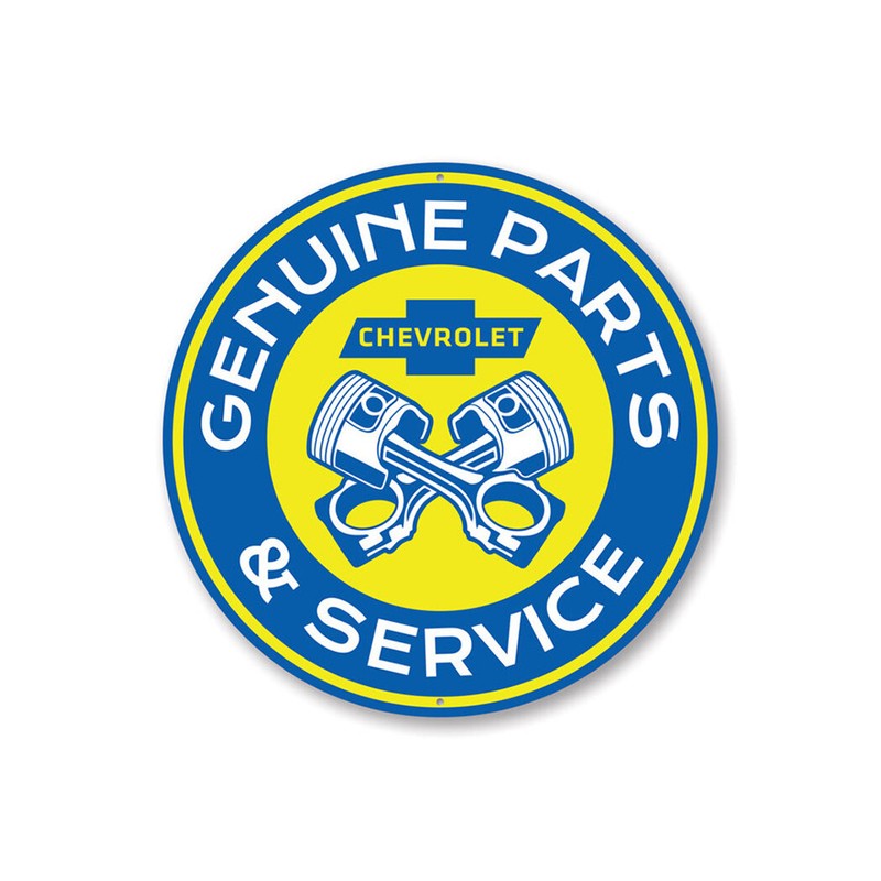 Chevy Parts Garage Sign Chevrolet Automotive Car Man Cave Sports Automobile