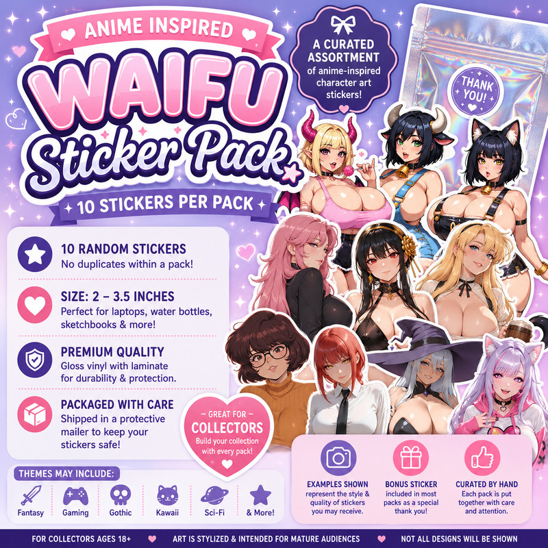 Waifu sticker grab bag