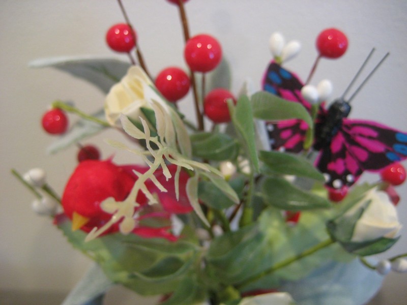 Mushroom- Flower Arrangement - Spring Summer Table Decoration - Bird - Butterfly gallery