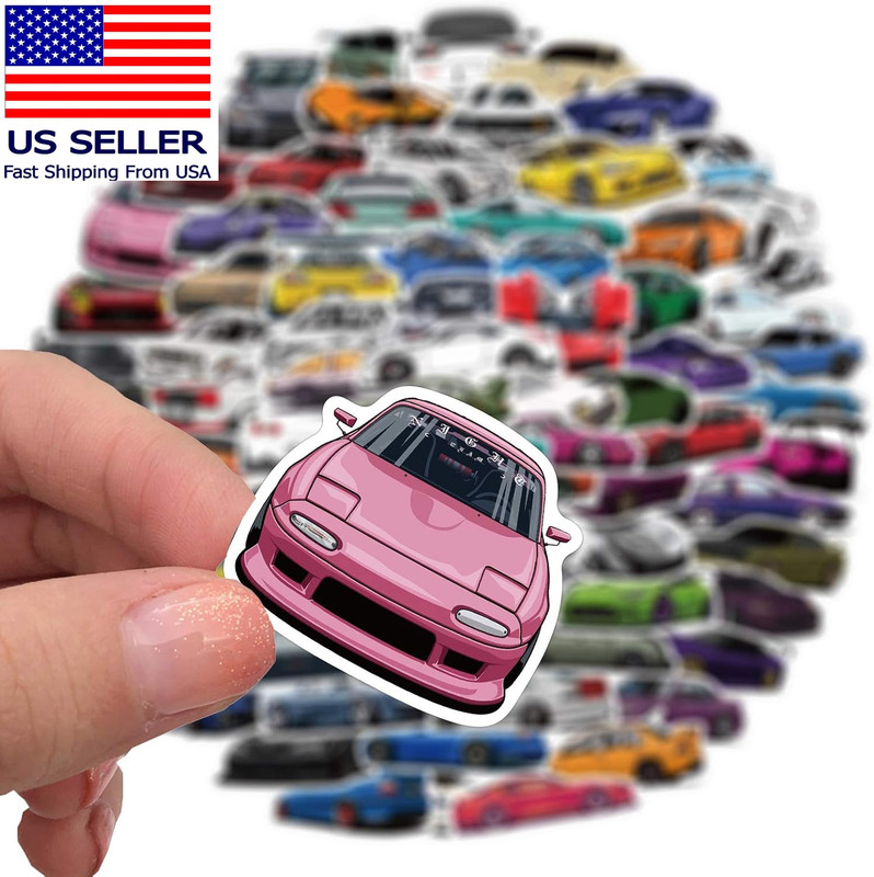 100 Pack Racing Car Stickers - Waterproof Stickers for Kids, Adults - Laptop, Gu gallery