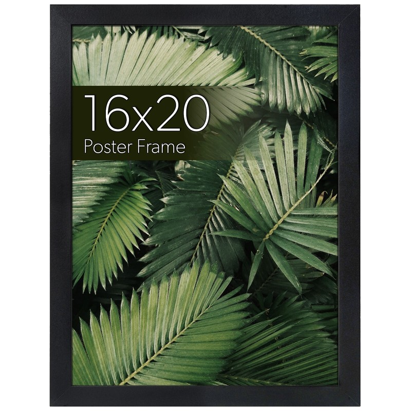 16×20 Black Frame for Puzzle, Poster, Picture-Wall Hanging, Dual Display Format