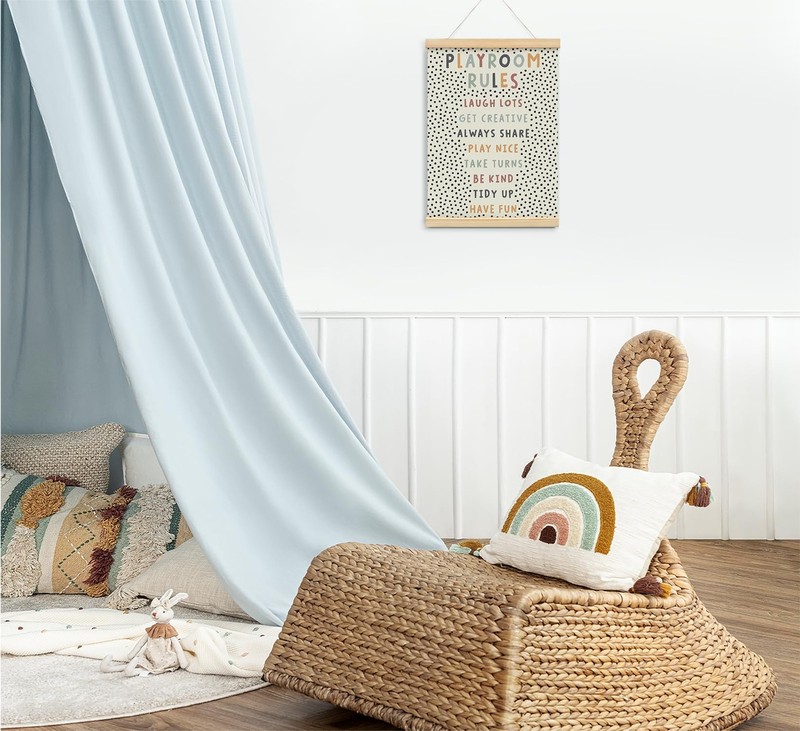 Playroom Kids Tollder Room Wall Decor, Play Room Rules Wall Decor for Kids Pl... gallery