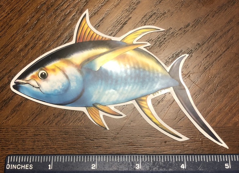 Fish Trout Sticker 5 in. x 3 1/2 in. gallery